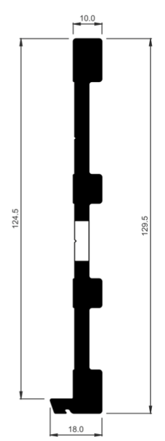 Vue détaillée du système de drainage du profilé du garde-corps terrasse CRYSTAL S
